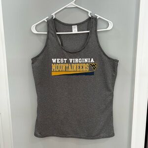 WVU West Virginia University Ladies Racerback Tank Top. Size Large.